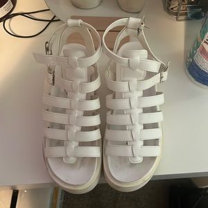 Pretty little things white sandals